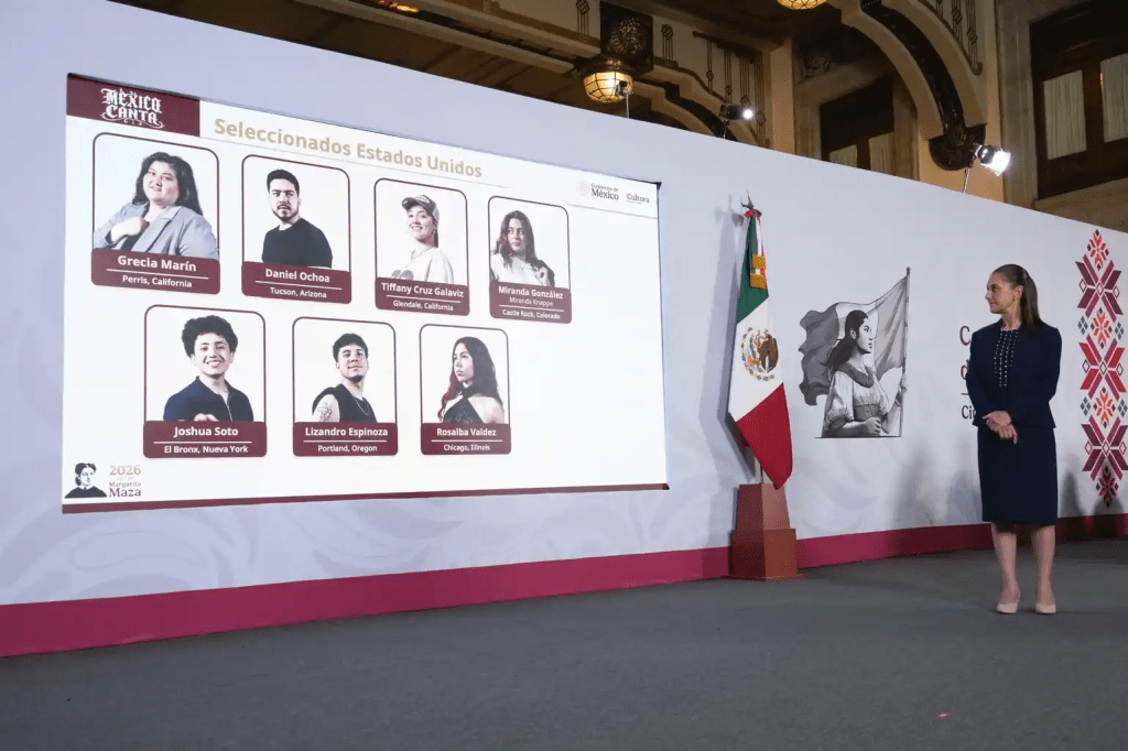 Sheinbaum presenta a los primeros semifinalistas de México Canta&nbsp;2026