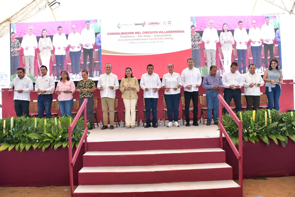 Nuevo circuito hidráulico mejora el suministro de agua para 103 mil habitantes de&nbsp;Villahermosa