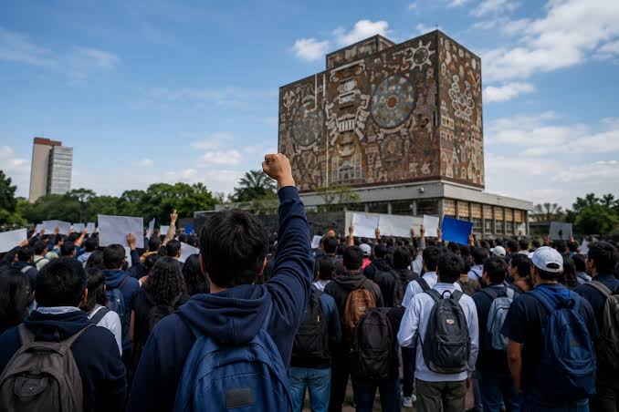 Aspirantes y estudiantes de la UNAM marchan por irregularidades en examen de&nbsp;admisión