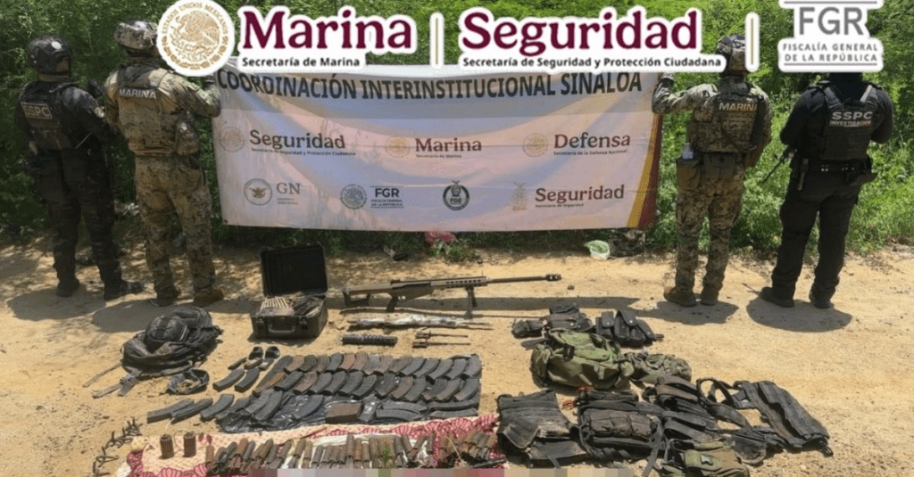 Operativo en Sinaloa deja armas, droga y 49 explosivos&nbsp;asegurados