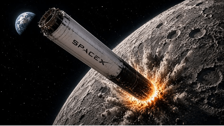 Cohete de SpaceX se dirige hacia la Luna y podría impactar este miércoles