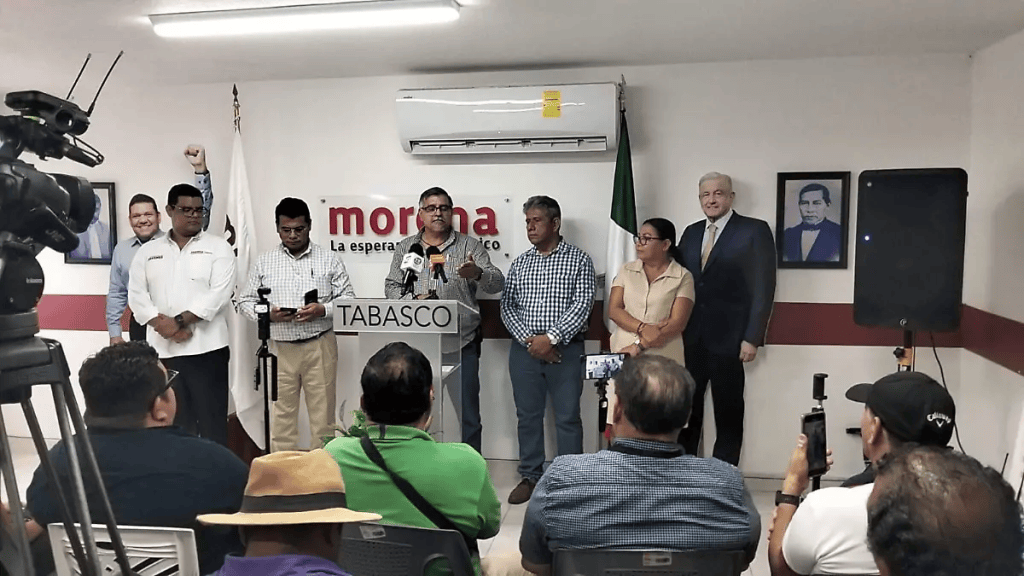 Morena denuncia ante Secretaría de Economía presunto uso partidista de instalaciones de Canaco&nbsp;Villahermosa