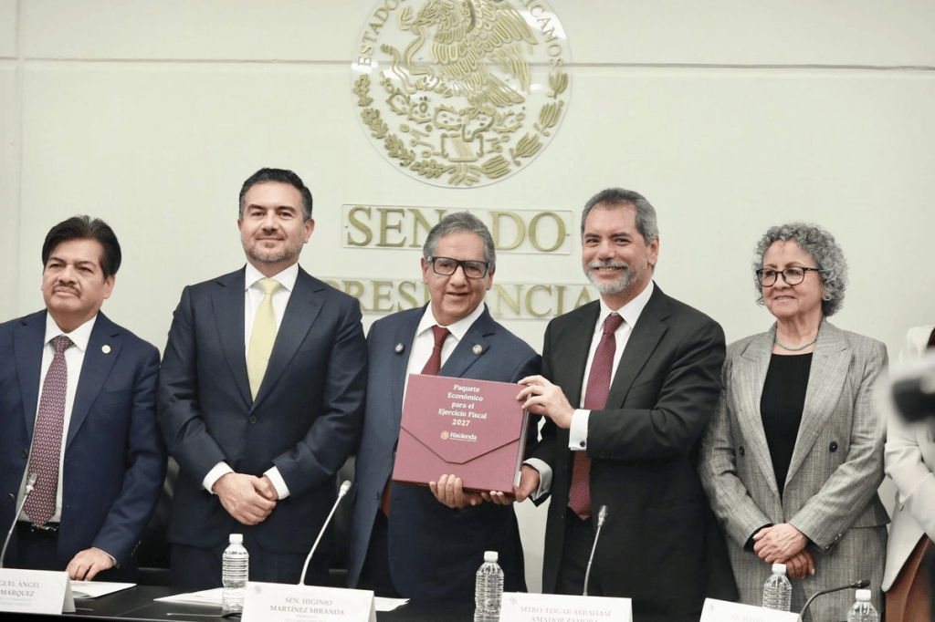 Hacienda entrega al Senado el Paquete Económico 2027; busca fortalecer la&nbsp;recaudación
