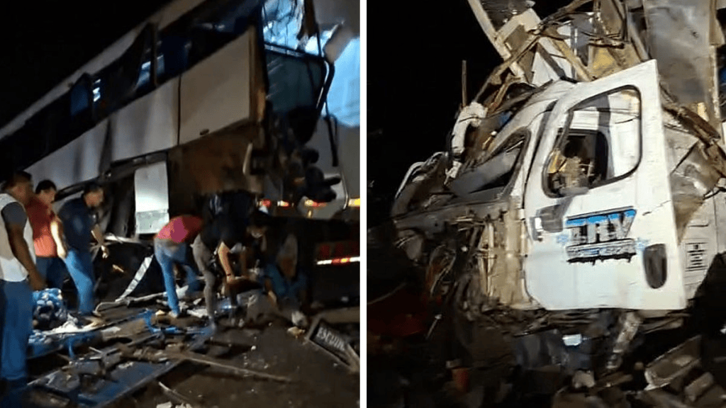 Choque entre autobús y tráiler deja cuatro muertos y 20 heridos en&nbsp;Nayarit