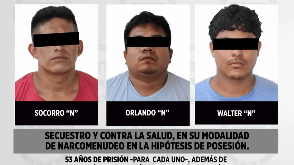 Sentencian a tres personas a 53 años de prisión por secuestro y&nbsp;narcomenudeo