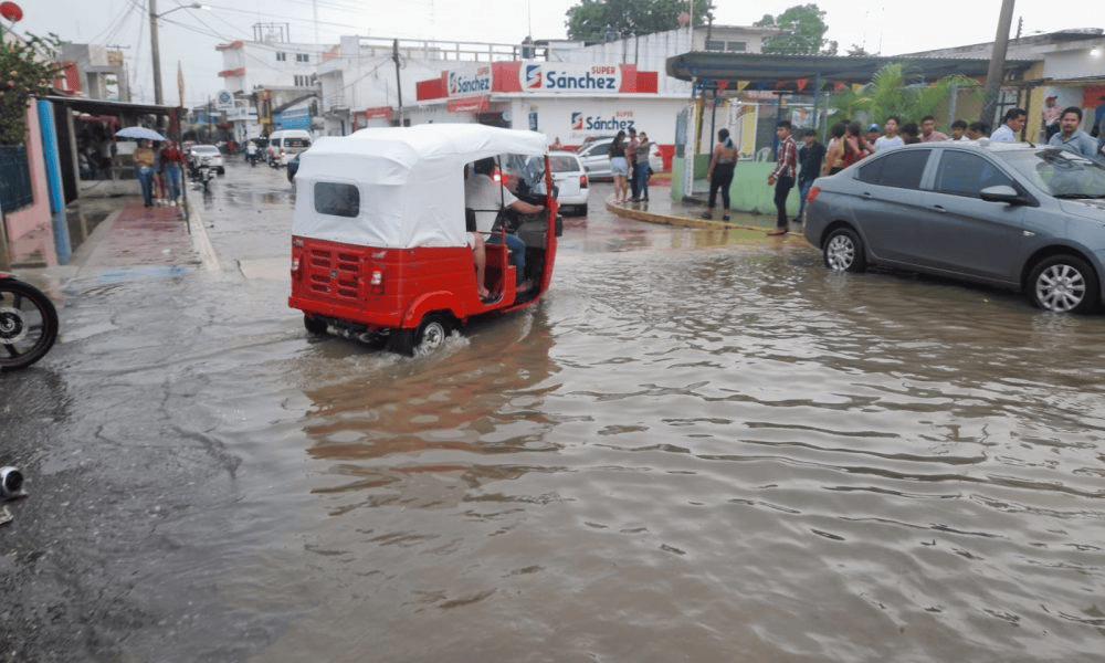 Tabasco iniciará la semana con lluvias torrenciales de hasta 250&nbsp;milímetros