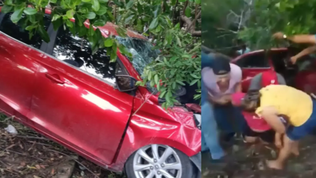 Familia se accidenta en Centla; un menor entre los&nbsp;heridos