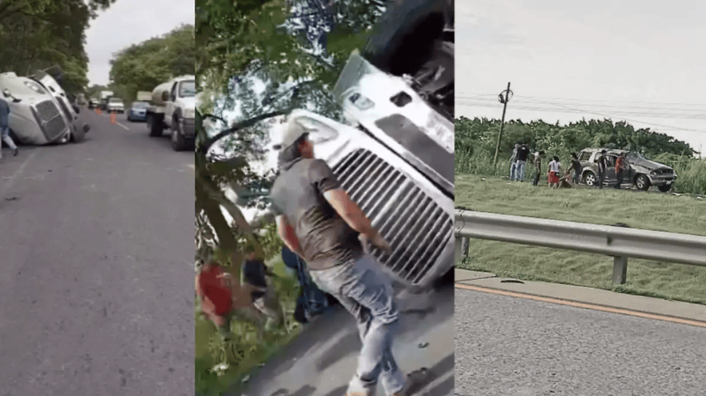 Accidentes, volcaduras y rapiña marcaron jornada vial en&nbsp;Tabasco