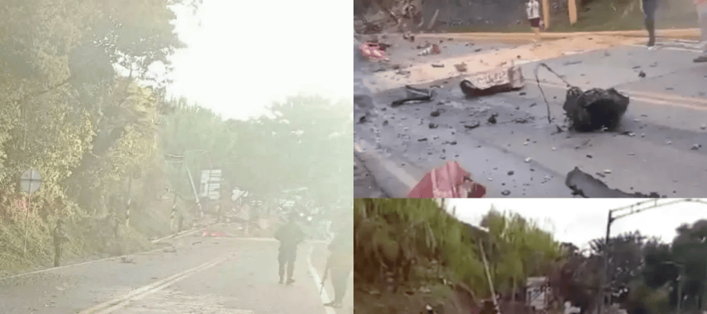 Atentado con carro bomba deja tres civiles heridos en el Cauca,&nbsp;Colombia