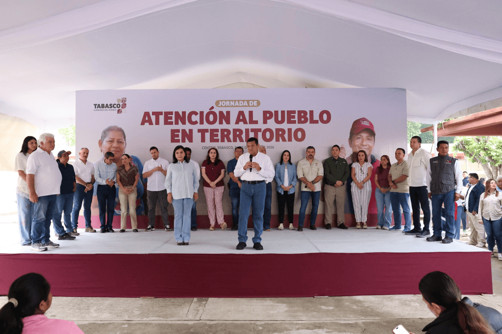 Javier May destaca avances en vivienda y atención ciudadana durante jornada en&nbsp;Macultepec