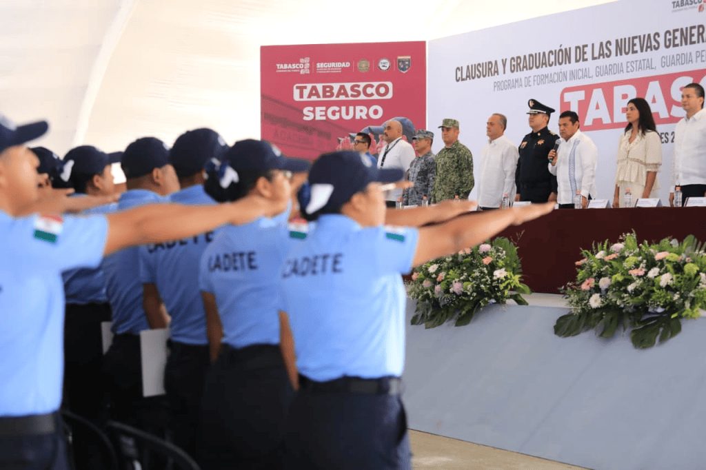 Se incorporan 238 nuevos elementos para fortalecer la seguridad en&nbsp;Tabasco