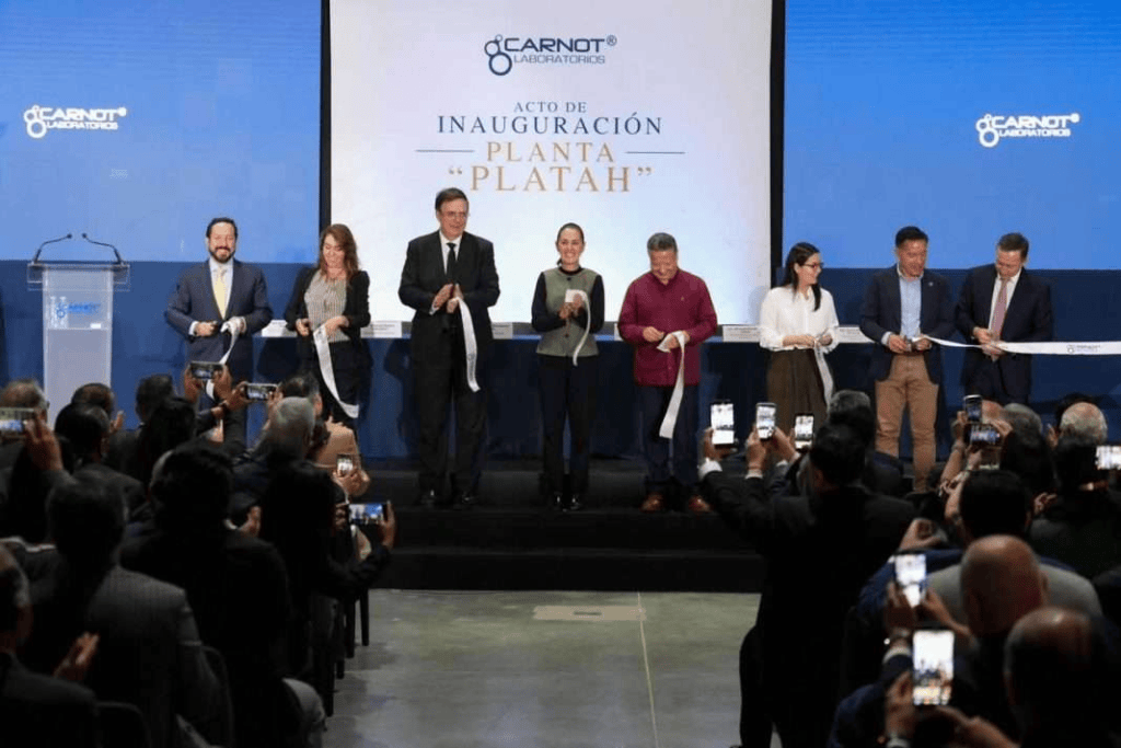Sheinbaum inaugura planta farmacéutica de Carnot Laboratorios en&nbsp;Hidalgo